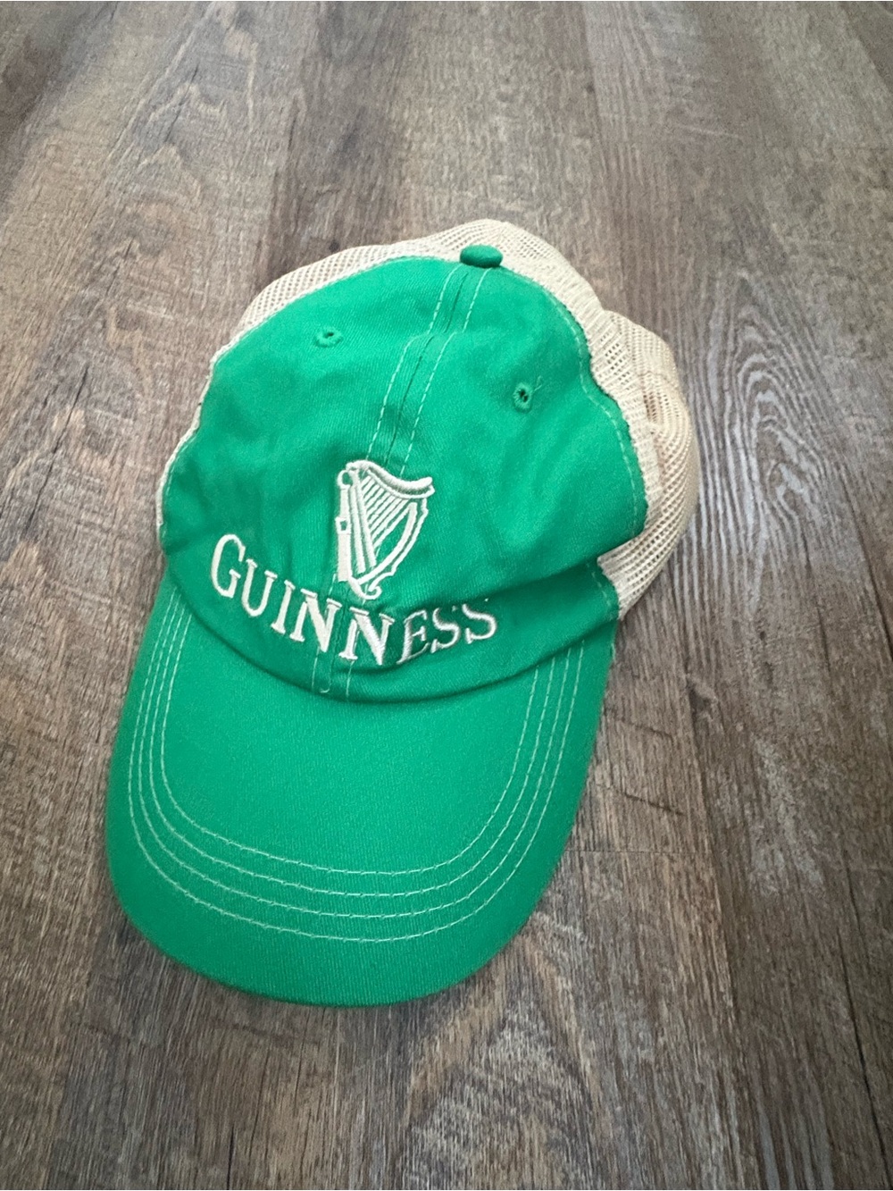 Guinness Green and Cream Mesh Baseball Hat